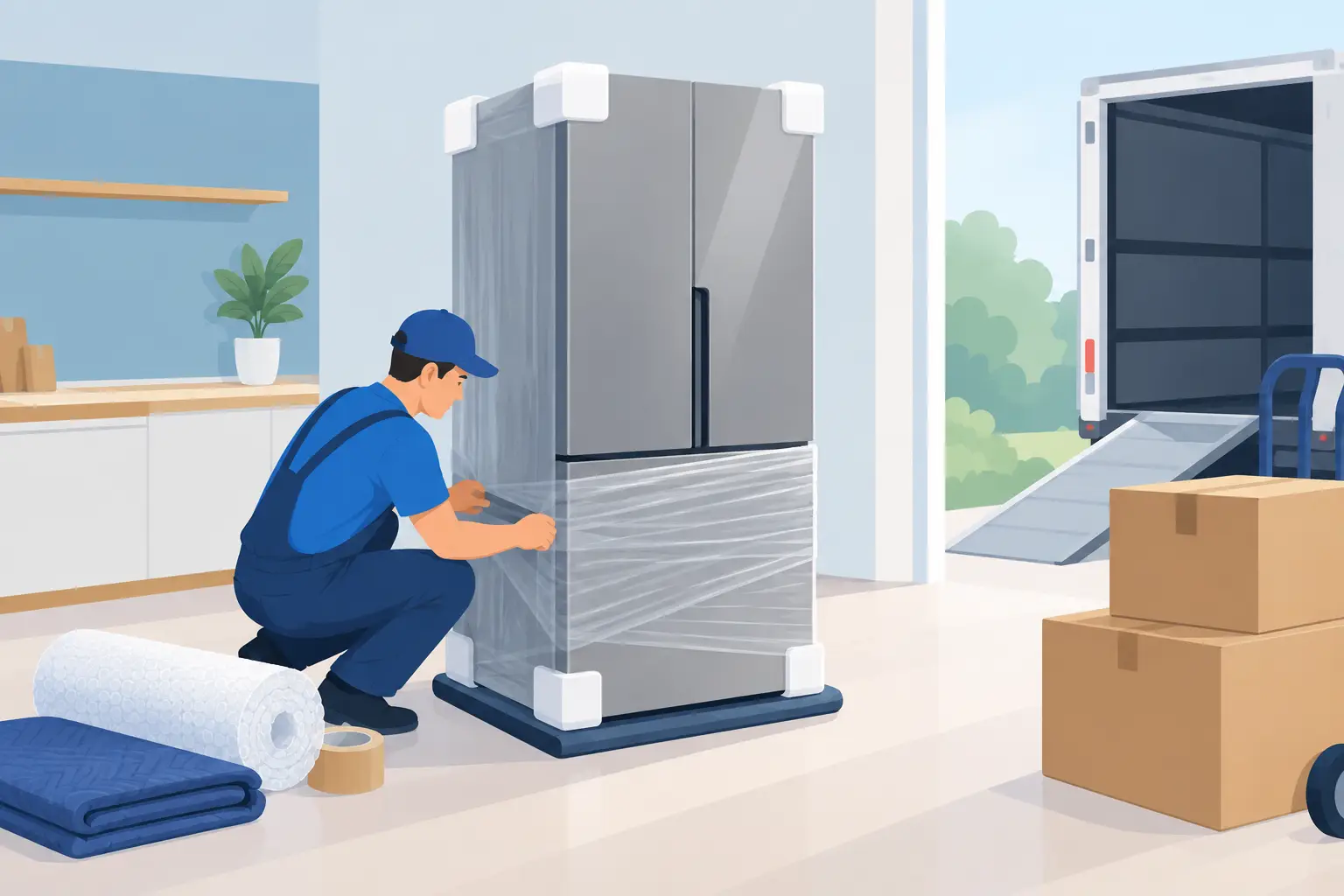 איך להכין מקרר להובלה בטוחה בלי לסכן אותו